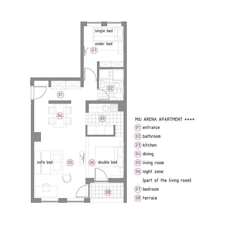 Miu Arena Apartment Belgrado Exterior foto